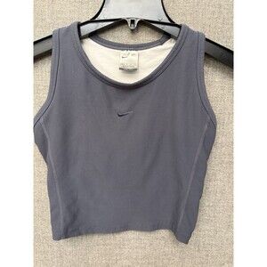 Nike razorback dri-fit sports bra tank S small 4-6 Gray